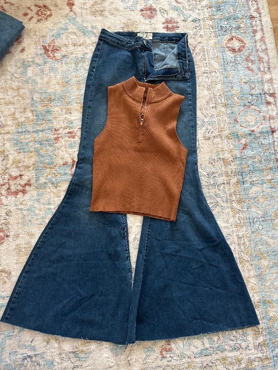 Free People Denim - Bell bottoms and tops